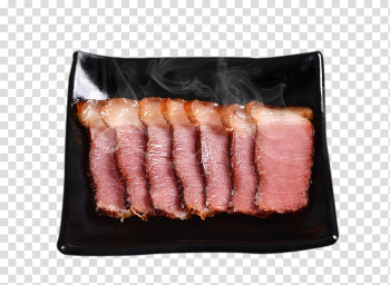 Sausage Back bacon Curing Barbecue, Sichuan smoked bacon transparent background PNG clipart