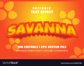 savanna text effect savanna text effect