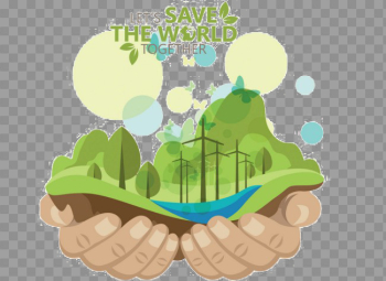 Save Earth Transparent Image