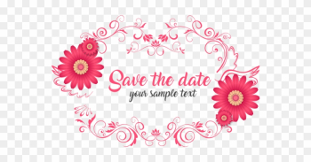 Save The Date Wedding Floral Ornament, Wedding Floral - Save The Date Png Save The Date Wedding Floral Ornament, Wedding Floral - Save The Date Png