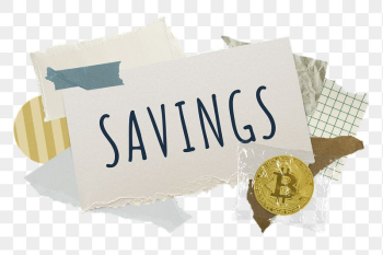 Savings png word sticker typography, | Free PNG - rawpixel