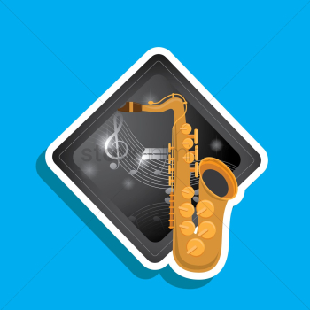 Saxophone label