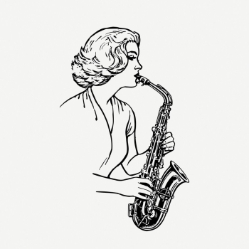 Saxophonist drawing, musician vintage illustration | Free PSD - rawpixel Saxophonist drawing, musician vintage illustration | Free PSD - rawpixel