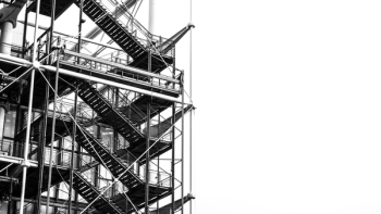 Scaffolding in Grayscale Photo Scaffolding in Grayscale Photo