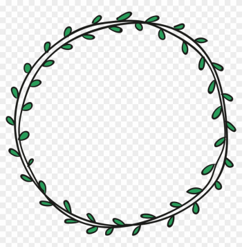 Scalable Vector Graphics - Circle Leaf Border Png