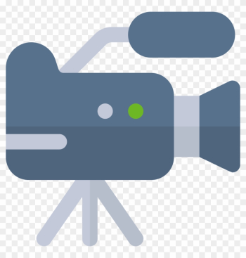 Scalable Vector Graphics Video Camera Icon - News Camera Cartoon