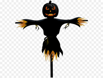 Scarecrow Halloween Clip art - Halloween Pumpkin Scarecrow Transparent PNG Clip Art 