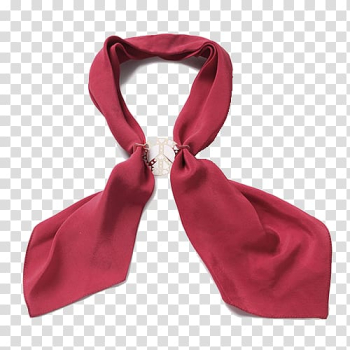 Scarf Silk Red, Red ribbon transparent background PNG clipart