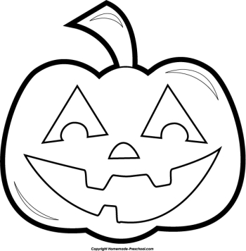 Scary pumpkin eith arms clipart black and white - Clip Art Library