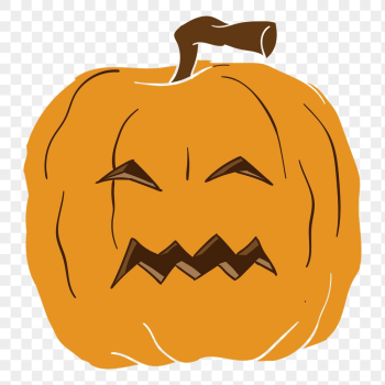 Scary pumpkin png sticker, Halloween | Free PNG - rawpixel