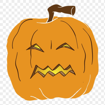 Scary pumpkin png sticker, Halloween | Free PNG - rawpixel