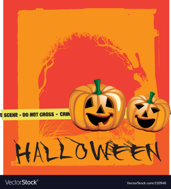 Scary pumpkin vector image Scary pumpkin vector image
