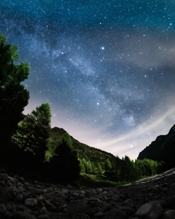 Scenic Photo Of Starry Night Sky Scenic Photo Of Starry Night Sky