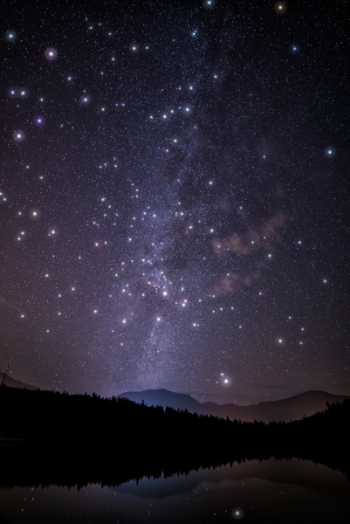 Scenic View Of Night Sky With Stars Scenic View Of Night Sky With Stars