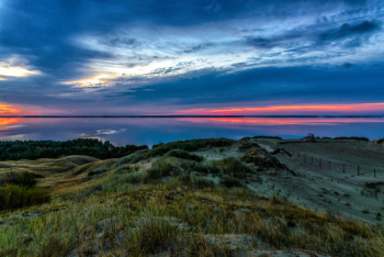 Scenic View Of Ocean During Dawn Scenic View Of Ocean During Dawn