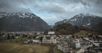 Scenic View Of Snow Capped Mountains Scenic View Of Snow Capped Mountains