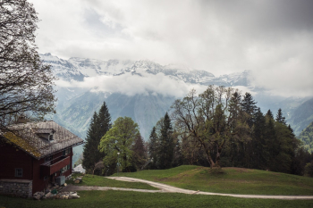 Scenic View Of Snow Capped Mountains Scenic View Of Snow Capped Mountains