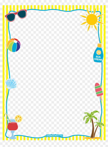 School Border Png Image - Summer Clip Art Border