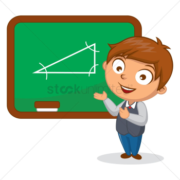 School boy standing near chalkboard School boy standing near chalkboard