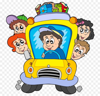 School bus Cartoon Clip art - Driving people School bus Cartoon Clip art - Driving people