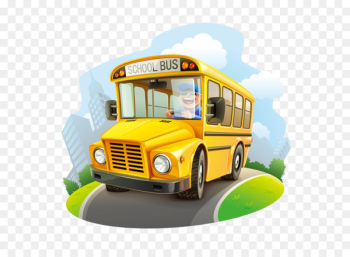 School bus Cartoon Illustration - school bus School bus Cartoon Illustration - school bus