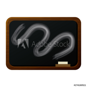 school chalkboard education supply icon