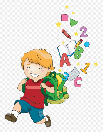 School Child Cartoon Clip Art - Learn Child Png