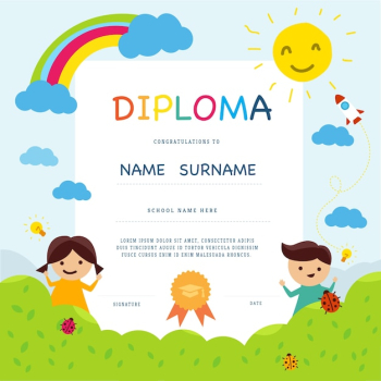 School diploma template School diploma template