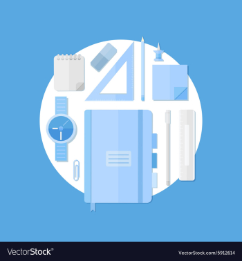 School education items vector image School education items vector image