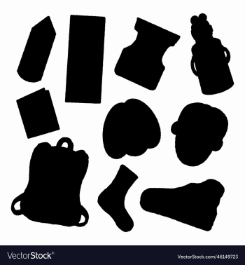 school equipment silhouette