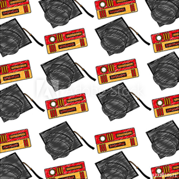 school graduation hat and books background school graduation hat and books background