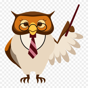 School Owl Clipart - Teacher Owl Clipart