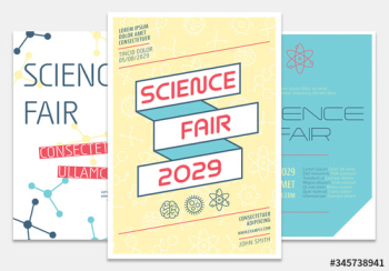 School Science Fair Flyer Set School Science Fair Flyer Set