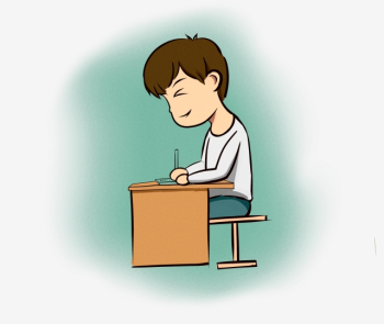 School Starts Primary School Student Writing Homework Primary ...