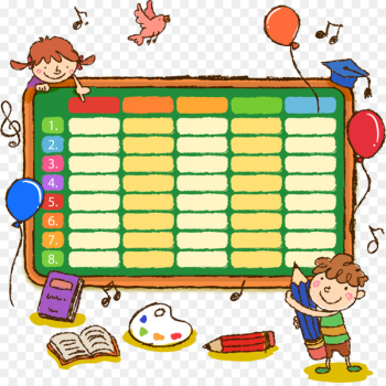 School timetable Student Drawing Primary education - school School timetable Student Drawing Primary education - school