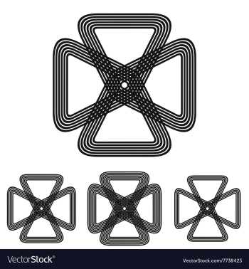 Science engineering loop symbol design set vector image Science engineering loop symbol design set vector image