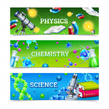 Science laboratory equipment horizontal banners Science laboratory equipment horizontal banners