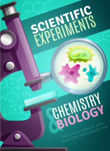 Scientific experiments poster template Free Vector Scientific experiments poster template Free Vector