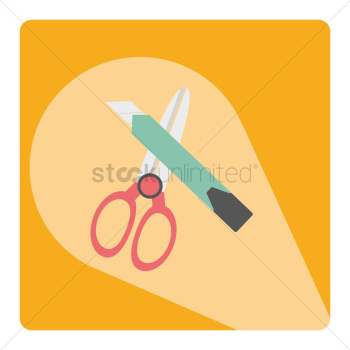 Scissors and blade Scissors and blade