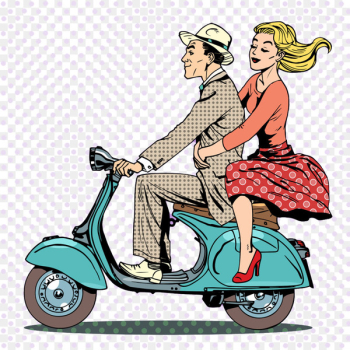 Scooter Motorcycle Cartoon - Motorcycle cartoon lovers Scooter Motorcycle Cartoon - Motorcycle cartoon lovers