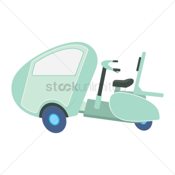 Scooter with cabin Scooter with cabin
