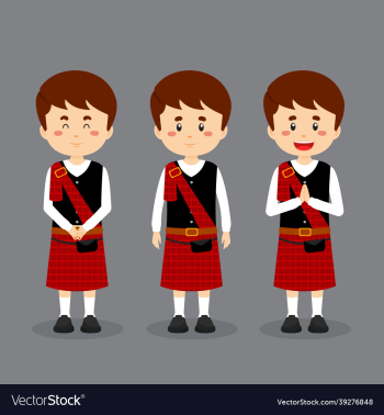 scotland character with various expression scotland character with various expression