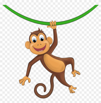 Scott Began A Path Towards Amateur Radio By Way Ofcitizen - Cartoon Monkey Hanging From Tree