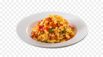 Scrambled eggs Omelette Pasta Food - Dual pepper scrambled eggs 