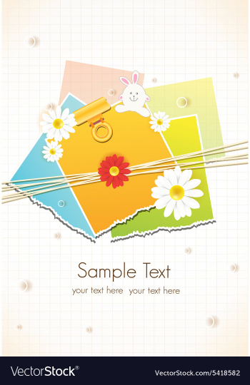 Scrapbook elements vector image Scrapbook elements vector image
