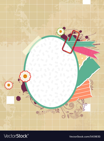 Scrapbook elements vector image Scrapbook elements vector image
