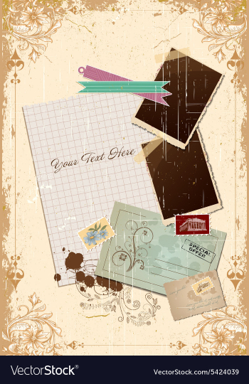 Scrapbook elements vector image Scrapbook elements vector image