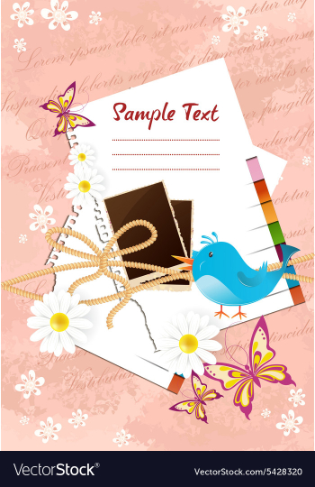 Scrapbook elements vector image Scrapbook elements vector image