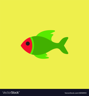 Sea fish vector image Sea fish vector image