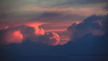 sea of clouds during golden hour sea of clouds during golden hour